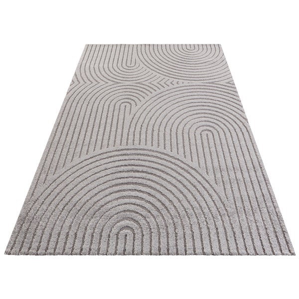 Kurzflor Teppich Panglao Grau - 80x150x1,4cm