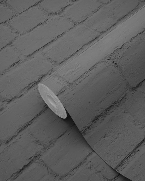 Tapetenrolle mit Steinoptik