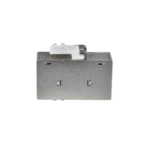 ProfiPatch 1x Cat.6A Keystone Einbauadapter Verbindungskupplung RJ45 Buchse Slim UAE beidseitig 1:1 geschirmt Metallgehäuse