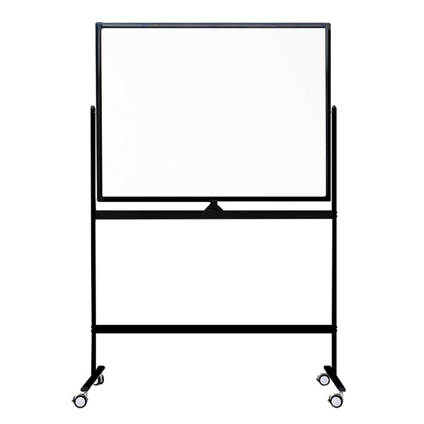 Mobiles Whiteboard 100x150 cm - Doppelseitig - Schwarz