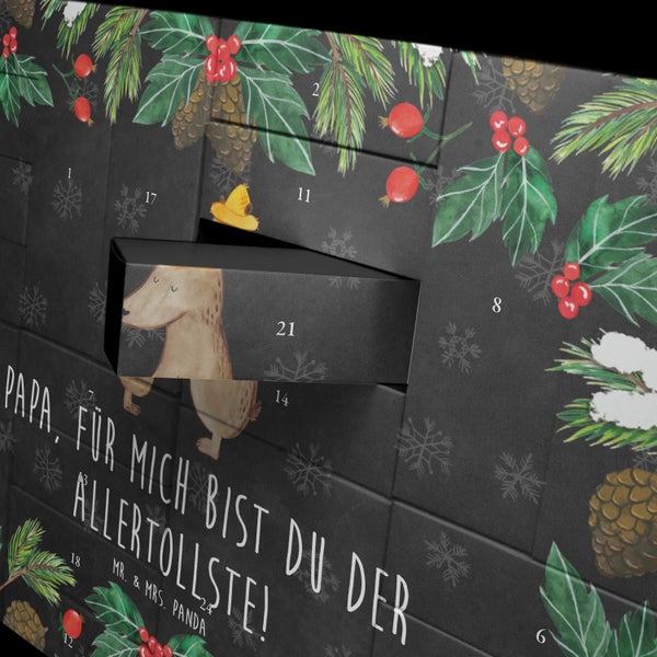 Mr. & Mrs. Panda Befüllbarer Adventskalender Bären mit Hut - Schwarz
