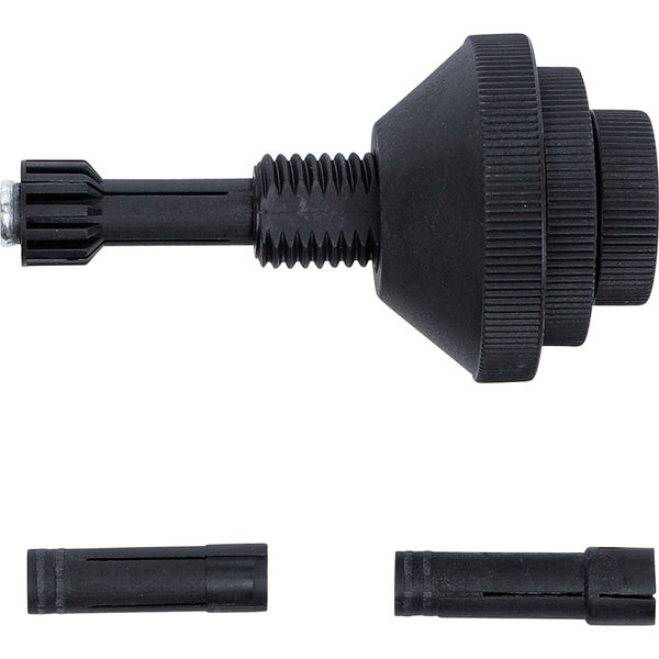 Einstellwerkzeug und zwei Spreizhülsen