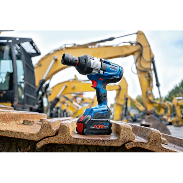 Bosch Akku-Drehschlagschrauber auf Baustellengerät