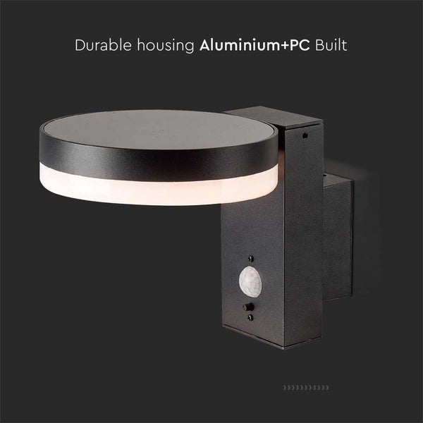 Wandleuchte aus Aluminium mit Bewegungsmelder