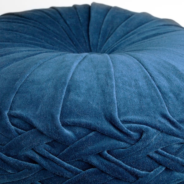 KAJA - Dekokissen Samt Insignia Blue 40 cm