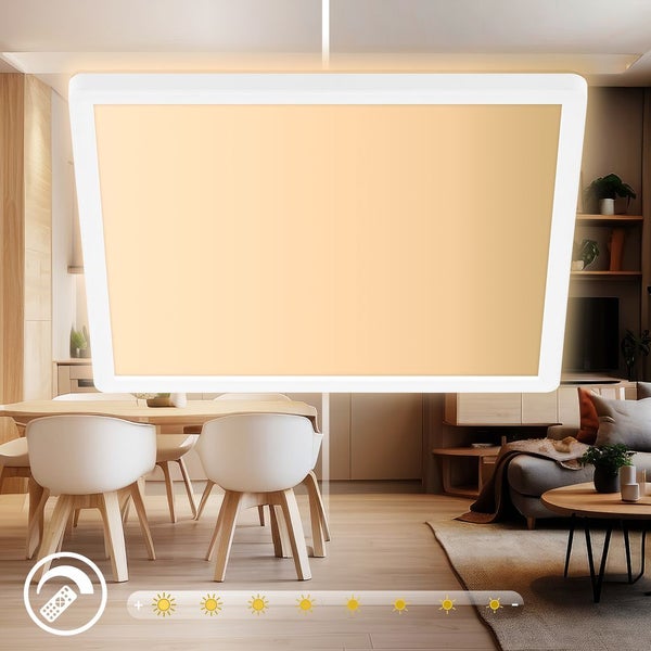 LED Panel LED Deckenleuchte Deckenlampe EEK A Dimmbar Fernbedienung CCT
