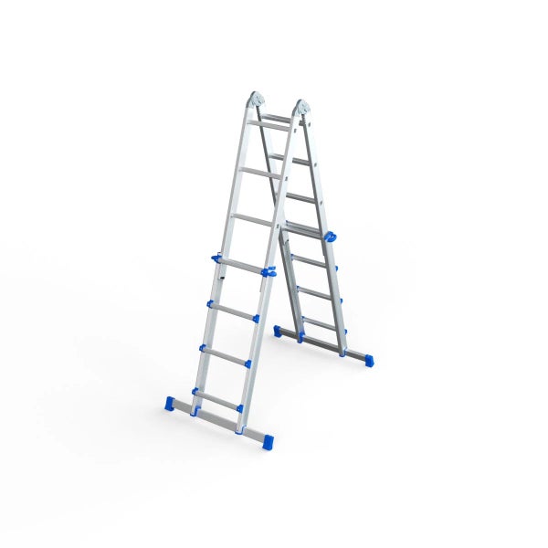 Aluminium Mehrzweckleiter im A-Frame Format.