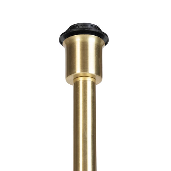 Metall Lampenstange in Messing Optik mit schwarzer Fassung für Leuchten