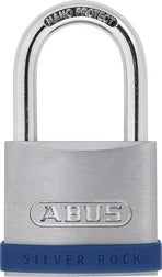 ABUS Vorhängeschloss Silver Rock mit Zink-Schlosskörper und Nano Protect Stahlbügel für hohen Korrosionsschutz.
