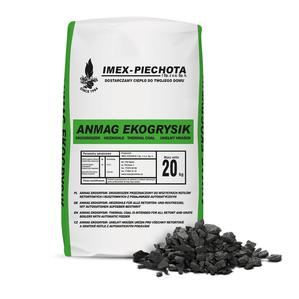 ANMAG Steinkohle 5 - 15 mm 20kg x 15 Sack 300kg Palette