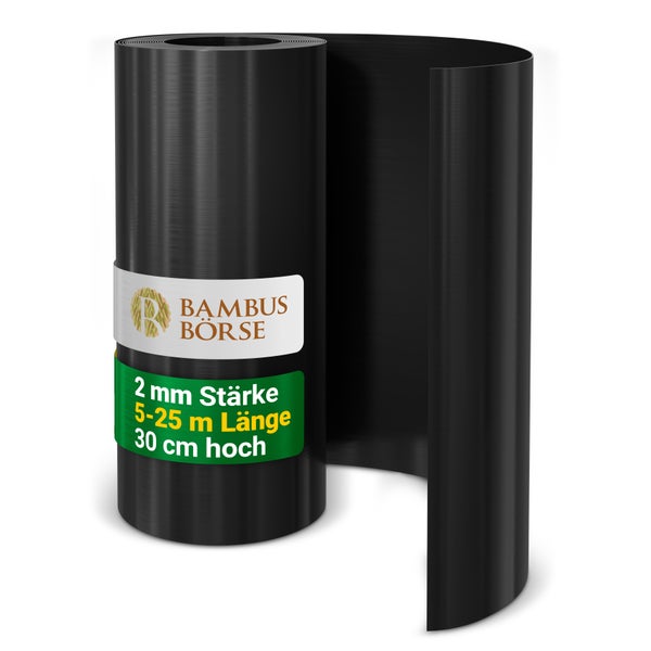 Bambus Börse Wurzelsperre, 2 mm Stärke, 5 bis 25 m Länge, 30 cm Höhe
