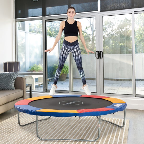 HOMCOM Trampolin Randabdeckung Sicherheitsnetz Wetterplan  Randabdeckung: Ø 305cm-Bunt (Trampolin nicht enthalten)