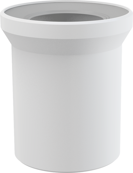 Hochtemperatur-Rohrmuffe aus Kunststoff mit Dichtung für Abflussrohre.