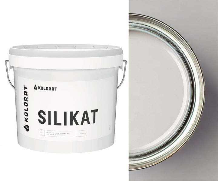 Eimer Kolorat Silikat Wand- und Deckenfarbe für den Innenbereich, 5 Liter.