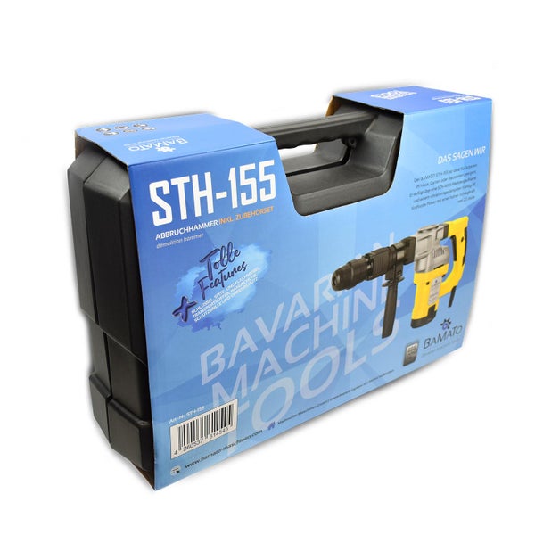 BAMATO STH-155 Abbruchhammer mit Zubehör im Transportkoffer