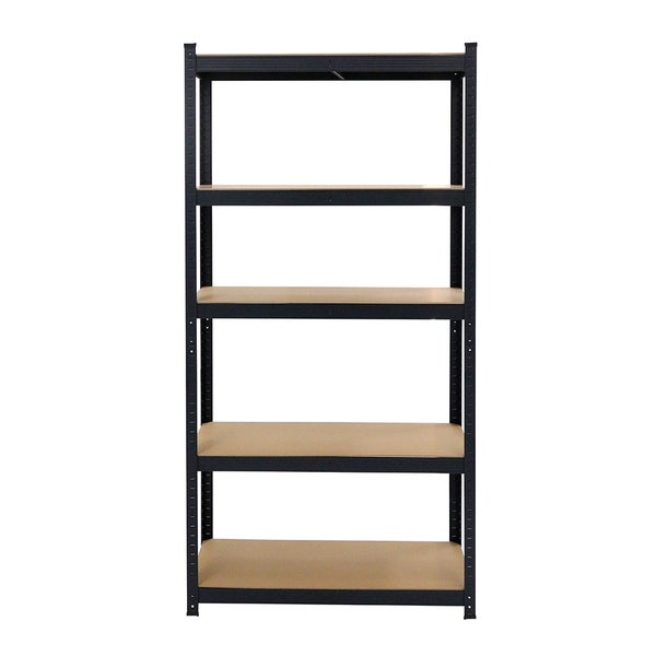 Schwerlast Steckregal Schwarz 5 Regale - Lagerregal - Tragkraft 875 kg