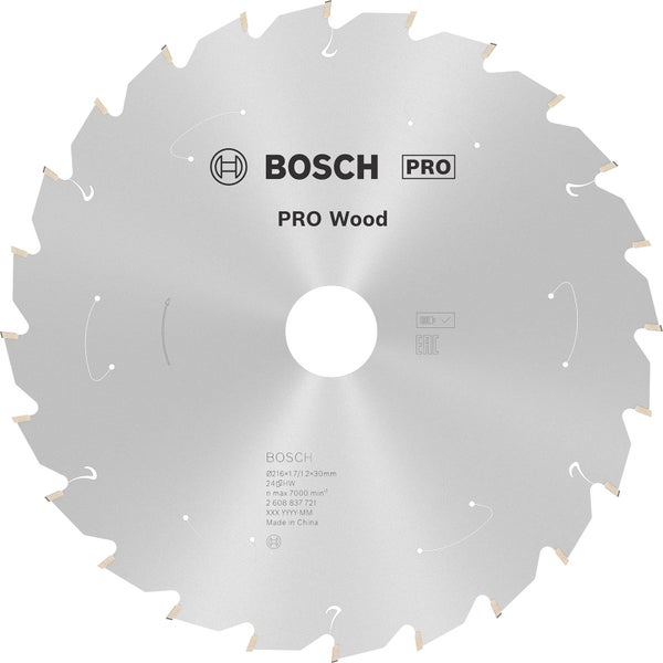Bosch PRO Wood cordless Blatt für Kreissägen 216 x 1,7 x 30 mm - 2608837721