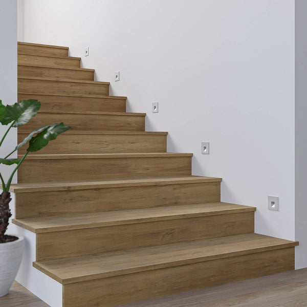 Arcchio LED Wandeinbaustrahler Vexi (Modern) in Alu aus Aluminium (1 flammig, ) Wohnzimmerleuchte