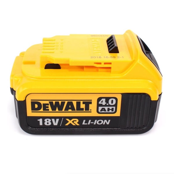 DeWalt 18 Volt XR Lithium-Ionen-Akku mit einer Kapazität von 4,0 Amperestunden für Elektrowerkzeuge.