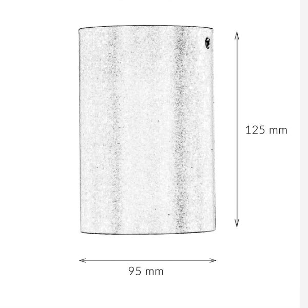 Lampenschirm aus Steinmehl, 125 x 95 Millimeter