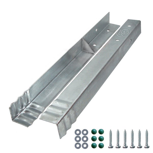 WICKEY Bodenanker Erdanker Winkelanker-Set SolidLock 6 Stk. für Spielturm und Schaukel, Anker, Pfostenanker für Klettergerüst und Gartenzaun