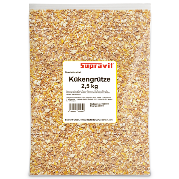 Verpackung Kükengrütze 2,5 Kilogramm