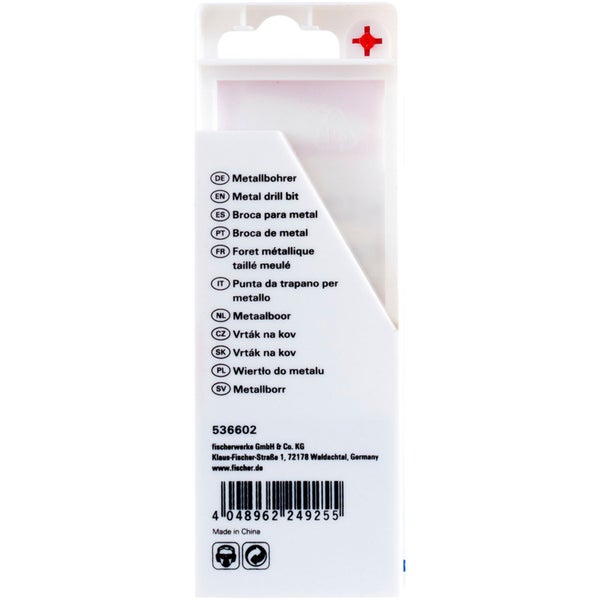 Fischer Metallbohrer-Set HSS-G 2 - 8 mm 6 tlg. - 536602