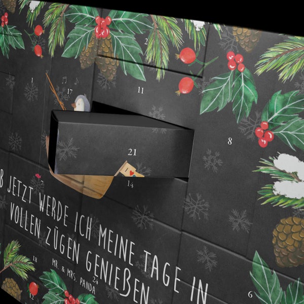 Mr. & Mrs. Panda Befüllbarer Adventskalender Pinguin Angelboot - Schwarz