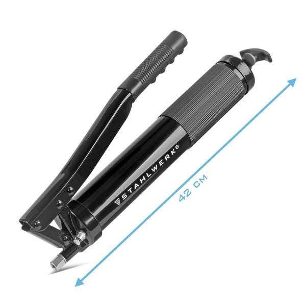 Stahlwerk Fettpresse, circa 42 cm