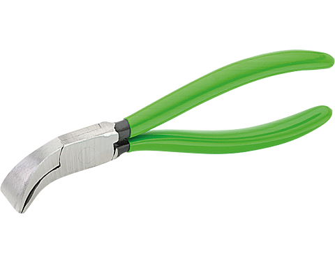 Gebogene Flachzange mit Kunststoffgriffen