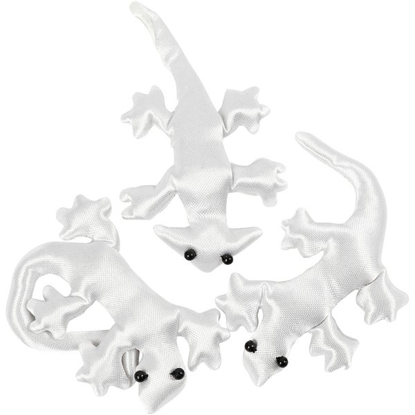 Creativ Company  Echsen, Größe 10-14 cm, Weiß, 3 Stk