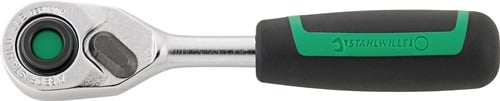 Stahlwille Bit-/Hebelumschaltknarre 419 B QR 1/4 mit Ausdrückfunktion L 117 mm 80 Zähne - 11131010