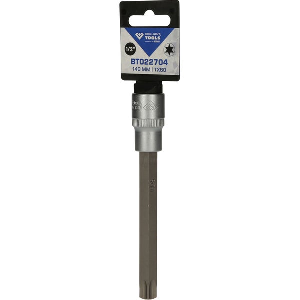 BRILLIANT TOOLS 1/2 Torx-Bit-Stecknuss 140 mm lang T60 - BT022704