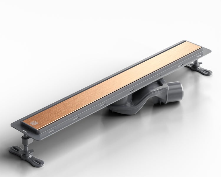 Duschrinne mit Metalleinsatz