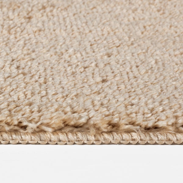 Waschbare Rutschfeste Badezimmer Teppich Beige 80x50 cm JUNE