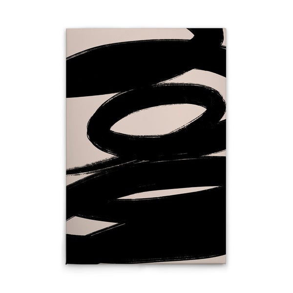 Abstrakte Wanddekoration mit geschwungenen Formen