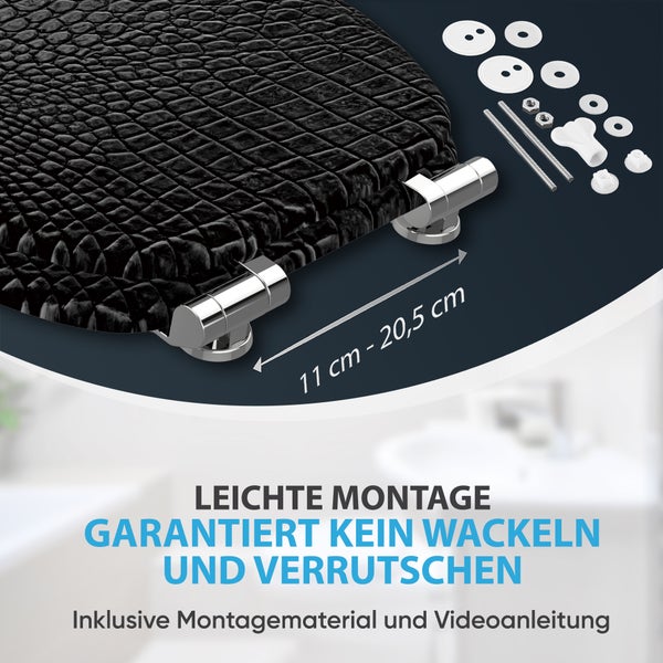 WC-Sitz mit Absenkautomatik Leder