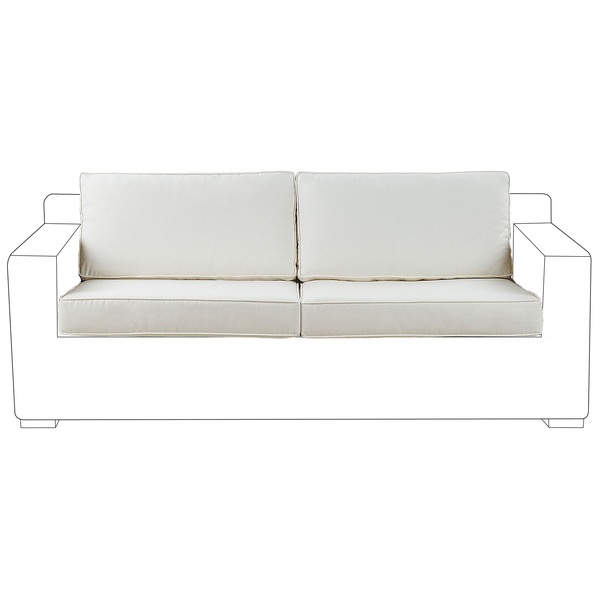 Abmessungen Sitzkissen, 80 x 75 x 12 cm und 80 x 42 cm, Zweierpack