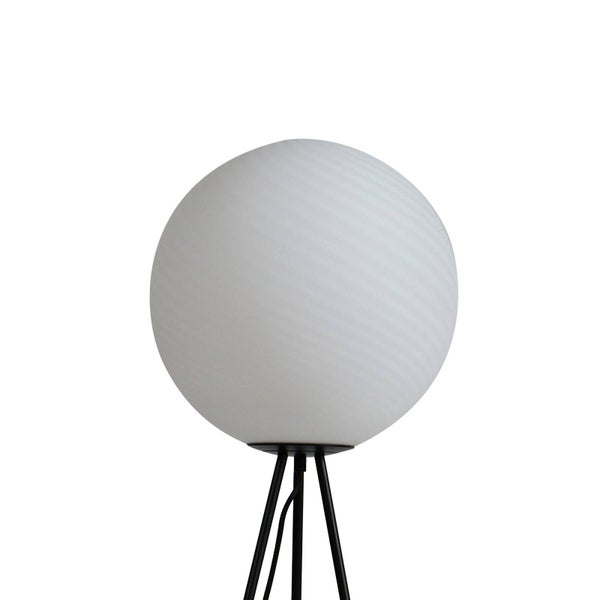 Lucande Stehlampe Kestralia (Modern) in Weiß aus Glas (1 flammig, E27) - Stehleuchte Standleuchte Floor Lamp Wohnzimmerlampe Wohnzimmerleuchte
