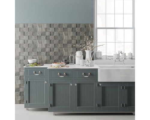 Quadratisches Stuhlkissen mit Bindebändern