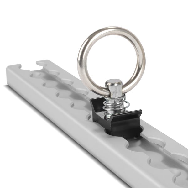 STAHLWERK Zurrschienen 2er Set mit Zurrösen 30 cm Aluminium Airlineschiene
