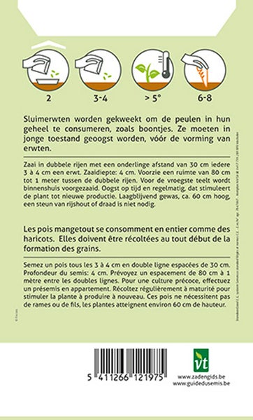 Anweisungen zur Aussaat von Erbsen