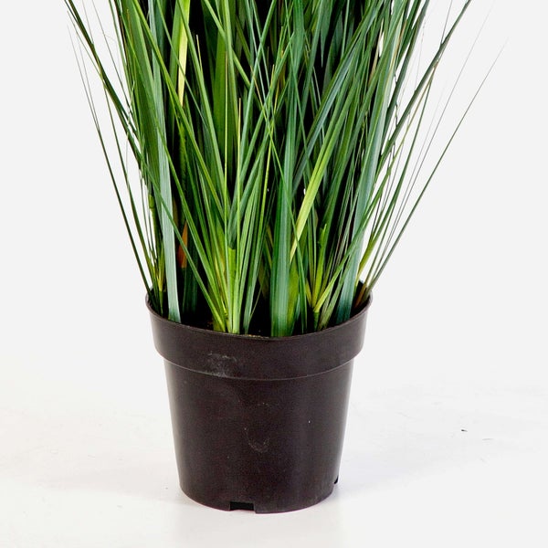 Künstliche Gerbera-Blüte am Stiel, cremeweiß.