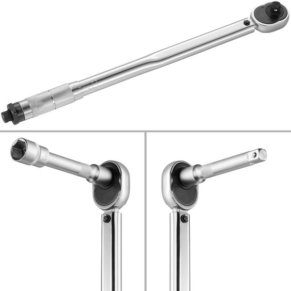 Drehmomentschlüssel-Set tectake  5-teilig inklusive Hartschalenkoffer