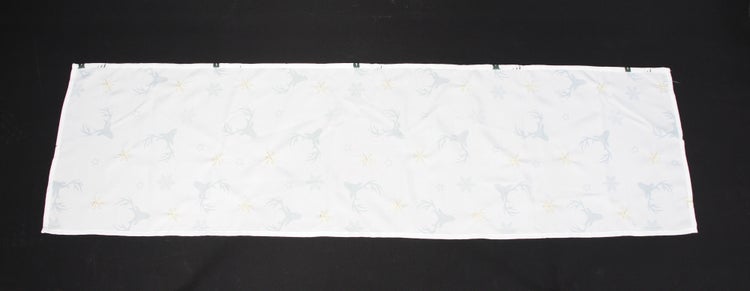 FRANK FLECHTWAREN | Tischläufer Winterhirsch, 40 x 140 cm, POLYESTER