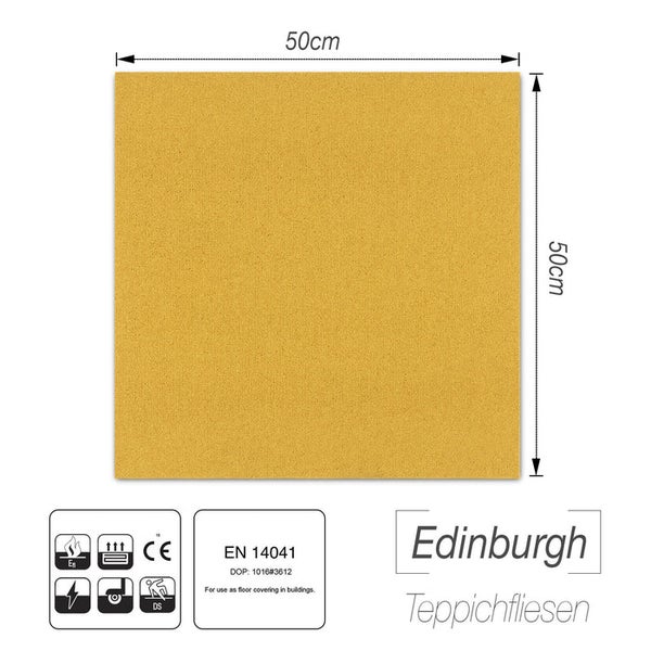 Quadratische Teppichfliese, 50 x 50 cm