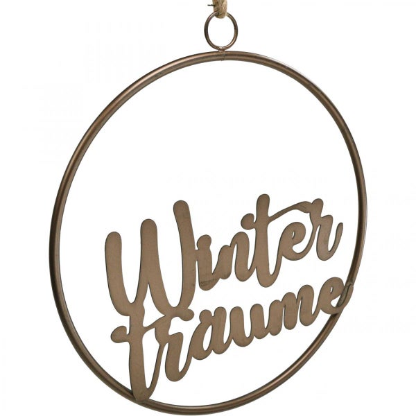 Dekorationsobjekt Winterträume mit Aufhängung