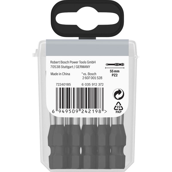 Bosch PRO Pozidriv Impact Bit PZ2 55 mm 15-tlg. - 2608522546