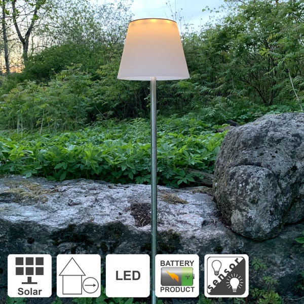 Solarleuchte mit LED und Akku für den Aussenbereich