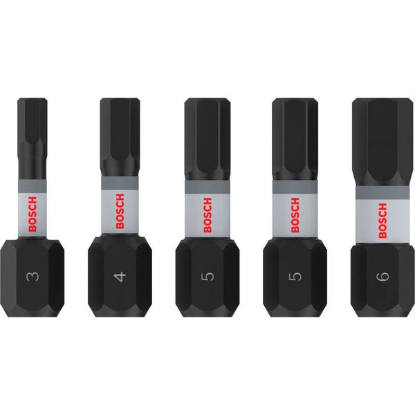 Bosch PRO Hex Impact Bit H3 H4 H5(x2) H6 25 mm 5-tlg. - 2608521U59